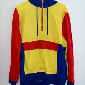 Red blue and yellow windbreaker Clearance